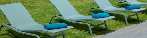 Sunloungers Fermob, deck chairs and chaise longue