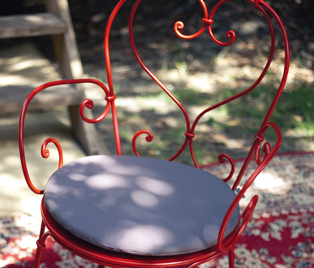 Coussin chaise et tabouret Bistro en toile Fermob pour chaise d'extérieur