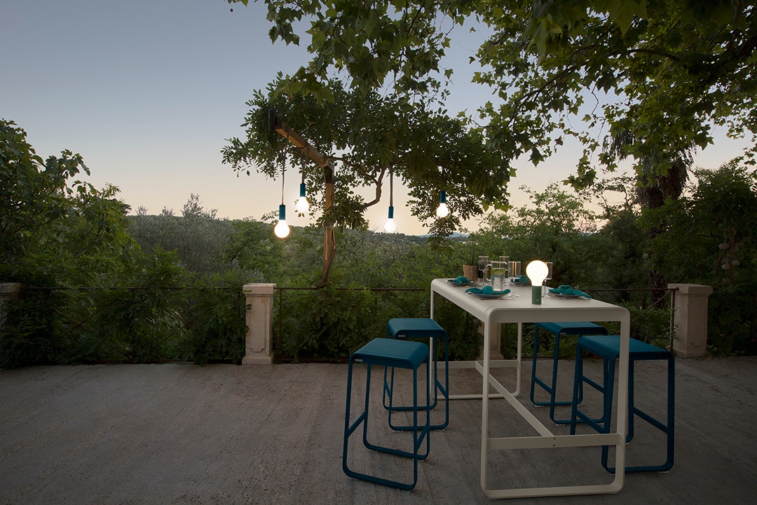 Blanc coton,Bleu acapulco