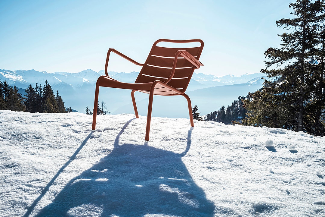 Luxembourg low armchair for outdoor living space Fermob