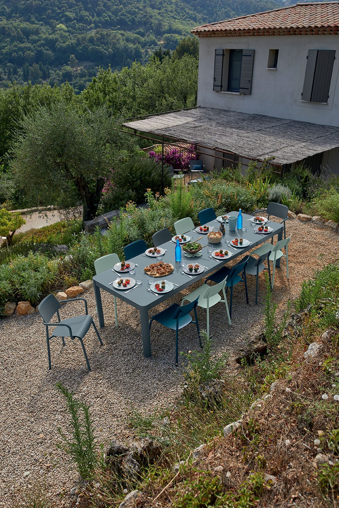 Extra large garden dining table on sale
