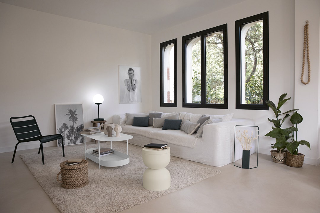Blanc coton,Carbone,Gris argile,Réglisse