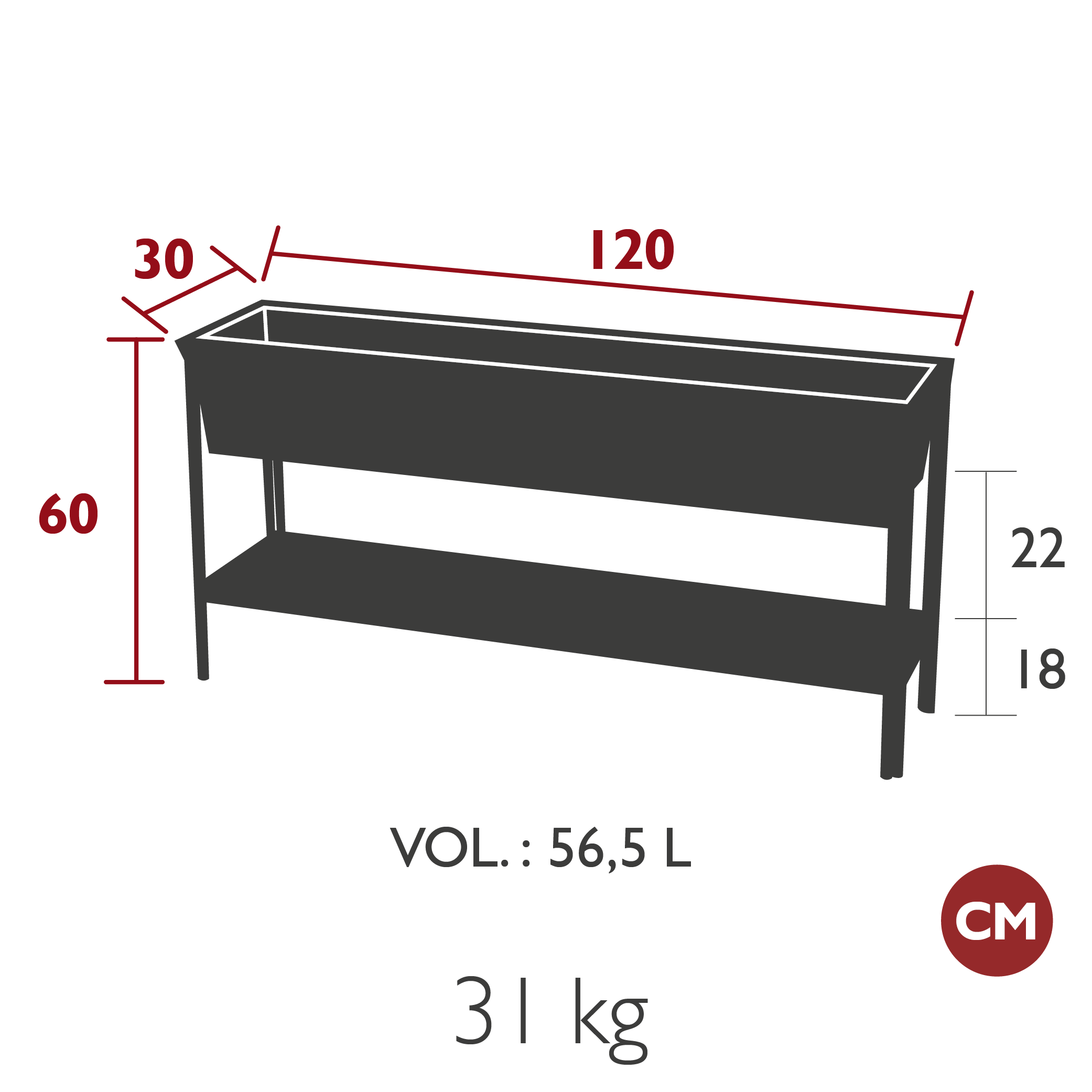 Product image dimension