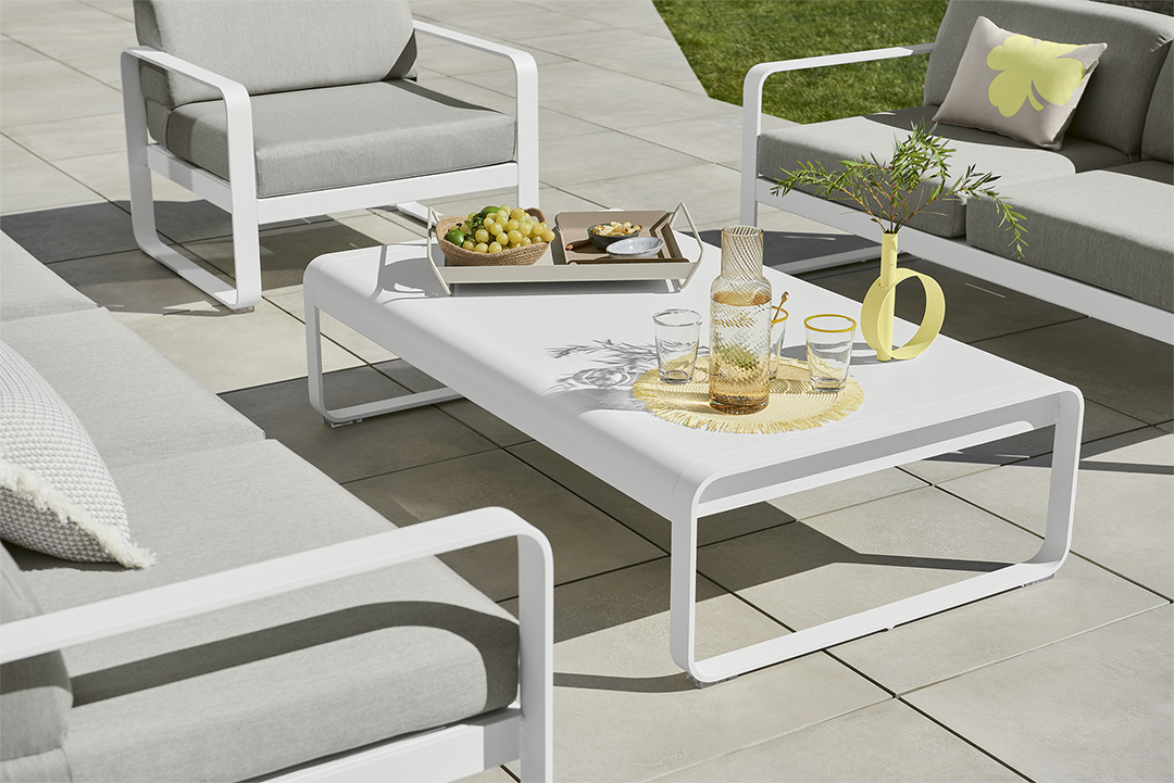table basse metal, table basse design, salon de jardin, outdoor living space, outdoor low table, metal low table