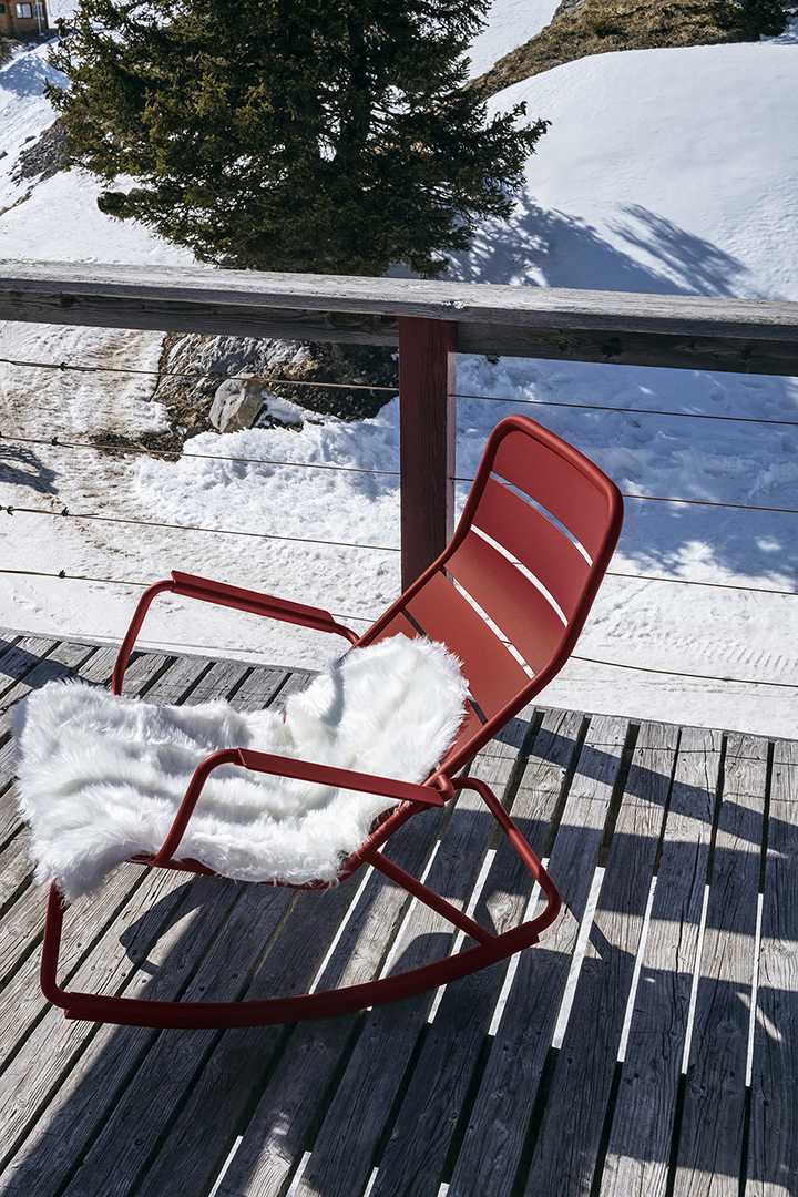 mobilier Fermob, rocking chair Luxembourg, outdoor furniture, fauteuil a bascule