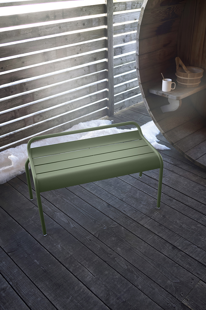 mobilier Fermob, banc Luxembourg, outdoor furniture, outdoor bench, banc luxembourg