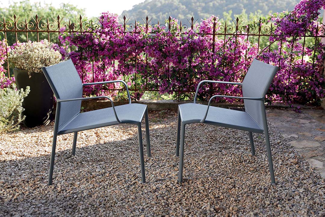 chaise fermob, chaise de jardin, chaise en toile, bridge fermob, mobilier de jardin fermob