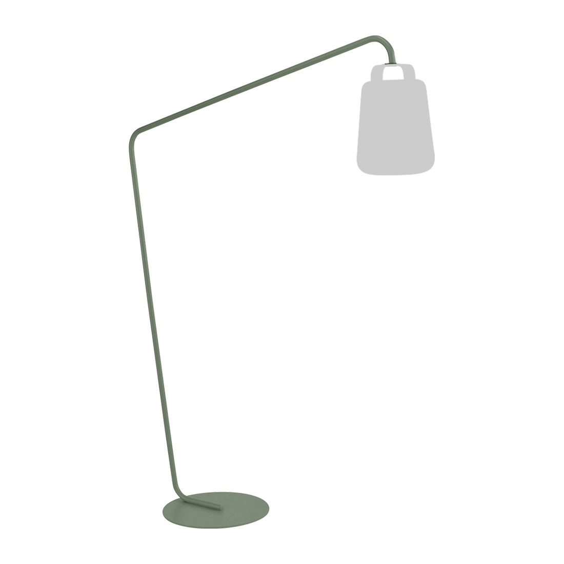 Pied déporté Balad, Grand lampadaire extérieur sans fil