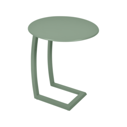 table basse chaise longue vert, table basse aluminium, table basse bain de soleil