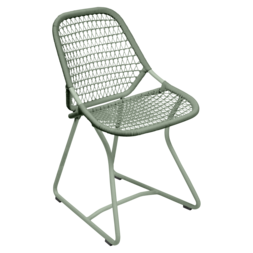 chaise de jardin design, chaise fermob, chaise verte, chaise sixties