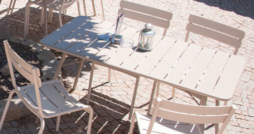 table metal, table de jardin, table terrasse