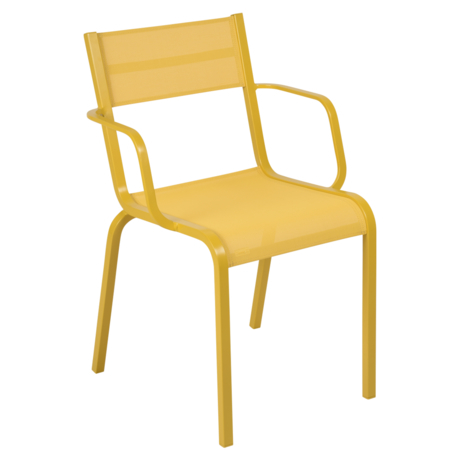 chaise de jardin en toile, chaise terrasse toile, chaise fermob, chaise de jardin jaune