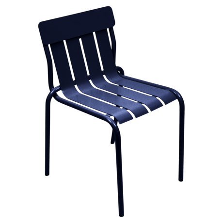 chaise metal, chaise design, chaise metal original, chaise design bleu