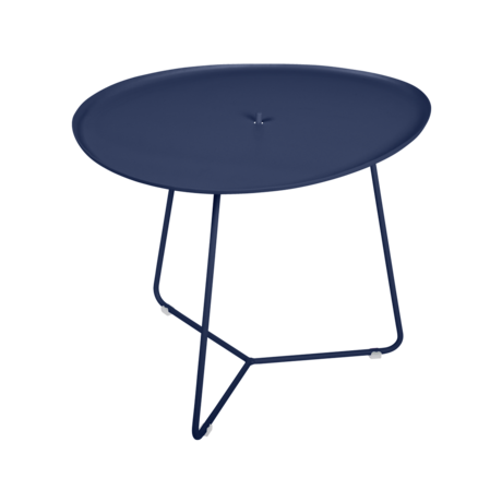 table basse metal, table basse fermob, table basse de jardin, table basse bleu