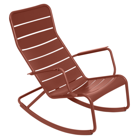 Rocking chair luxembourg ocre rouge