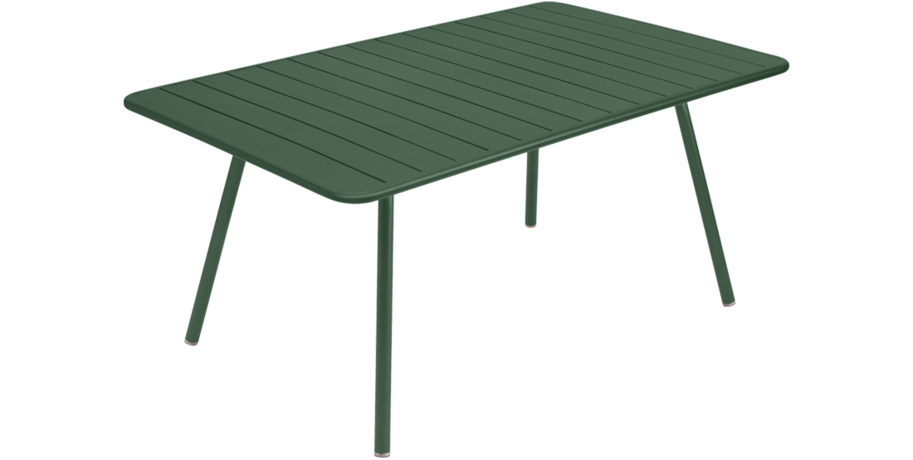 table fermob, table luxembourg, table de jardin vert, table metal vert