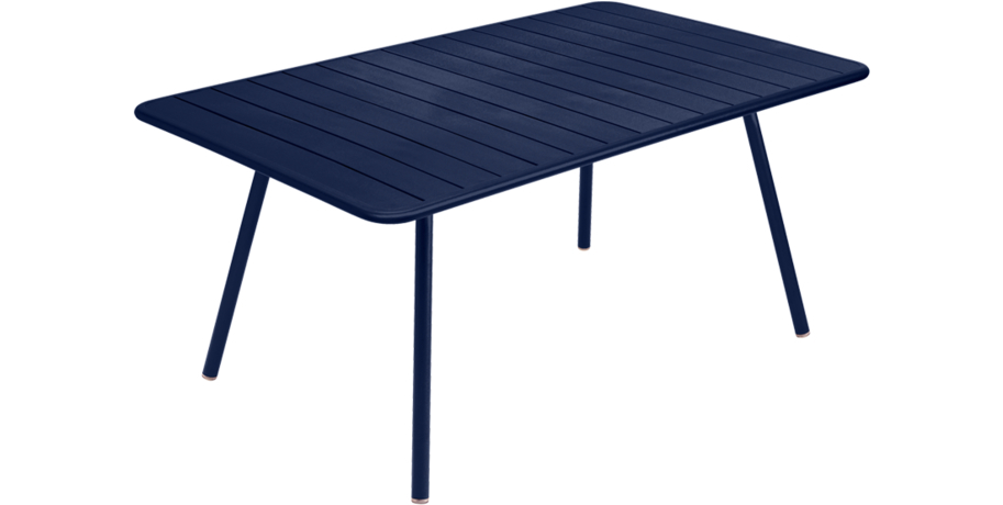table de jardin, table metal, table fermob, table bleu