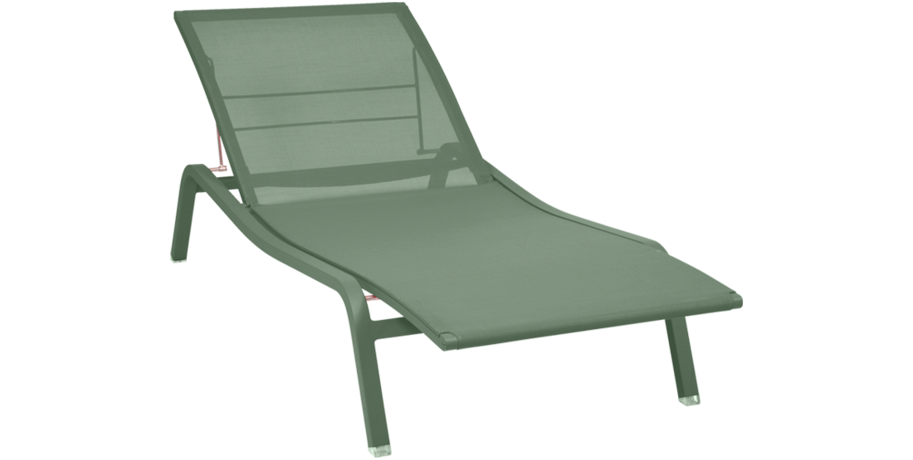 bain de soleil fermob, bain de soleil, chaise longue en toile, chaise longue fermob, chaise longue vert