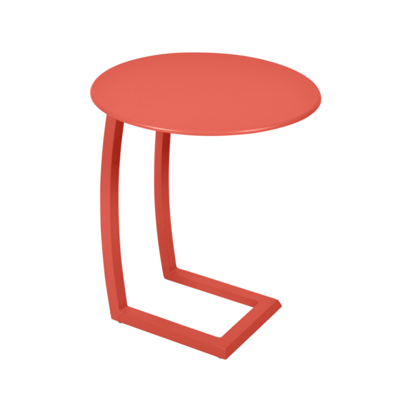 table basse chaise longue rose, table basse aluminium, table basse bain de soleil