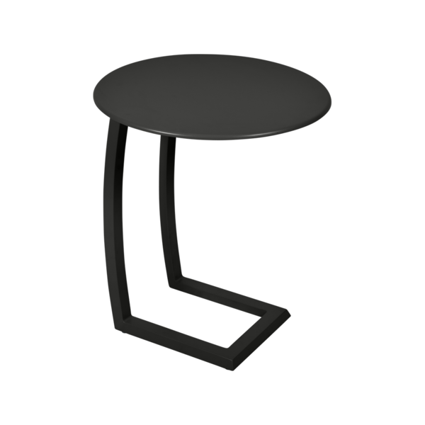 table basse chaise longue noir, table basse aluminium, table basse bain de soleil
