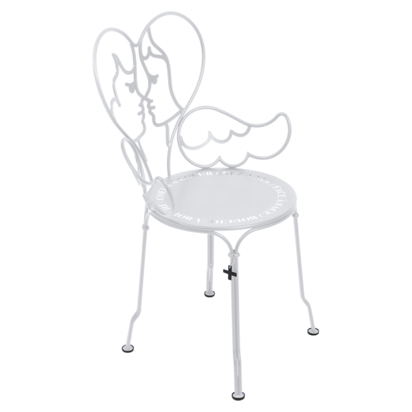 chaise design, chaise castelbajac, chaise metal design, chaise design blanche
