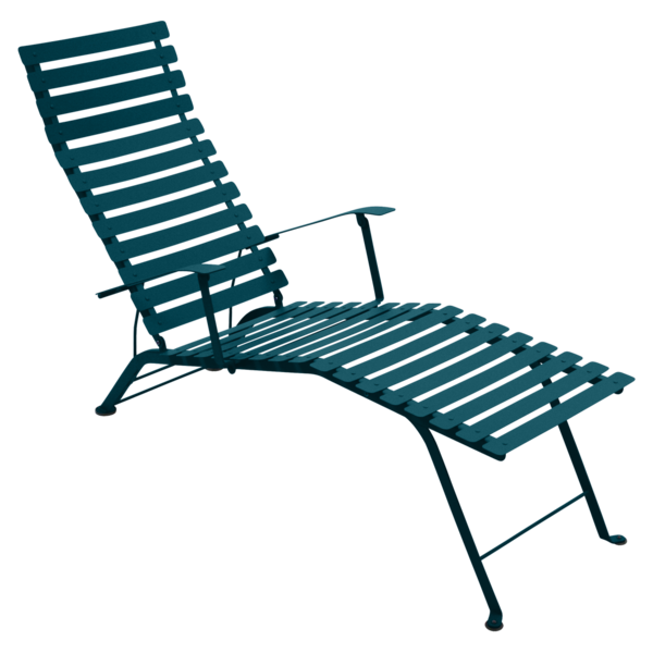 Chaise longue bistro bleu acapulco