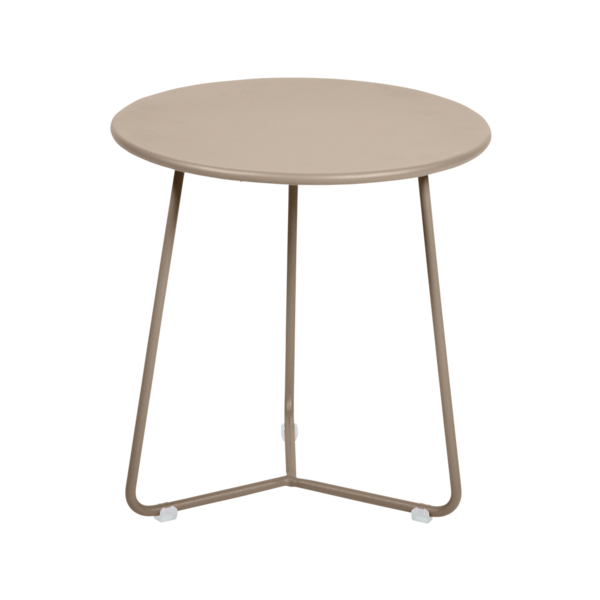tabouret bas metal, table de chevet, table d appoint, petite table basse beige
