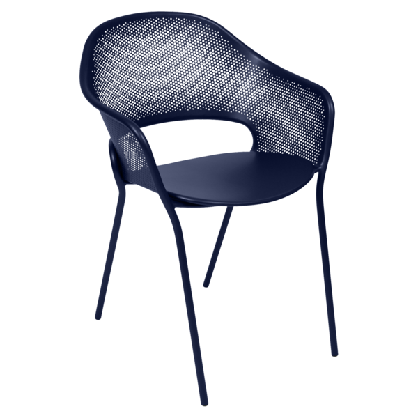 chaise metal, chaise design, chaise bleu, chaise de jardin, chaise terrasse