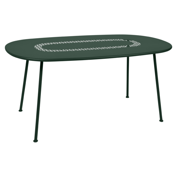 Table Ovale Lorette  vert cedre