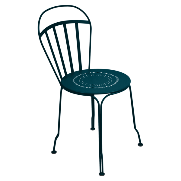 Chaise louvre bleu acapulco