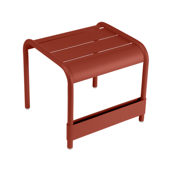 Petite table basse / Repose-pied luxembourg ocre rouge