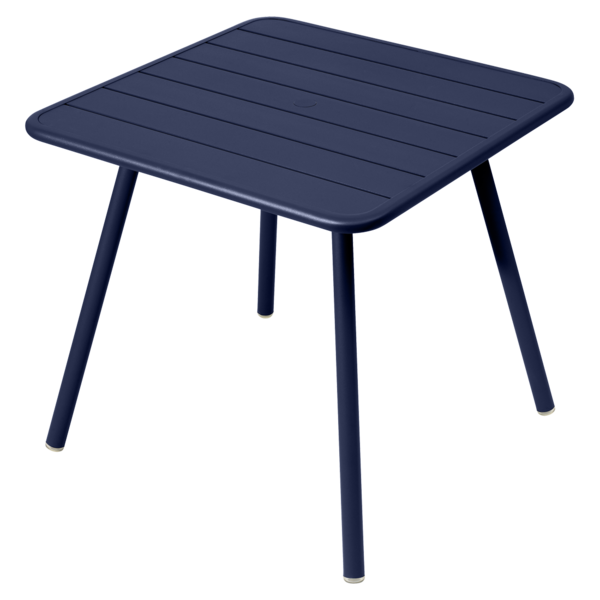 table de jardin, table metal, table 4 places, table bleu, table fermob