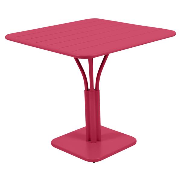 table de jardin, table metal, petite table, table rose