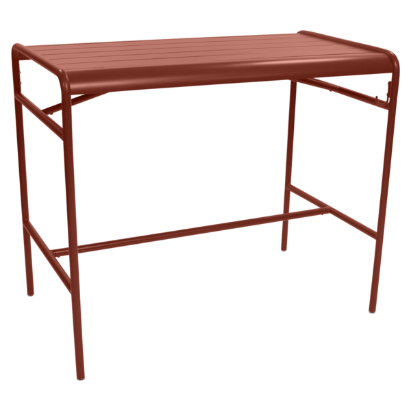 Table haute 126 x 73 cm luxembourg ocre rouge