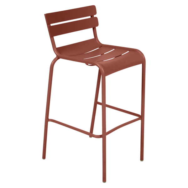 Tabouret haut luxembourg ocre rouge