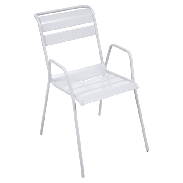 chaise metal, chaise de jardin, chaise blanche