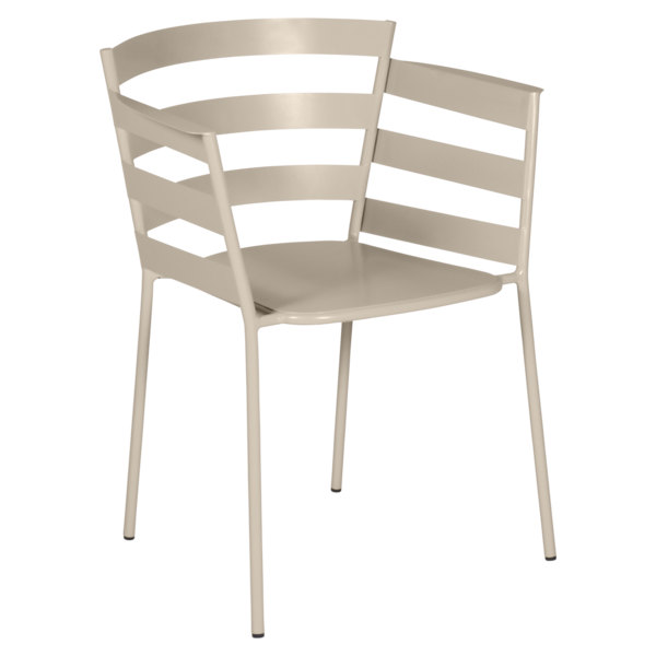 chaise metal design, chaise design, fauteuil de jardin, chaise metal, chaise fermob, fauteuil beige