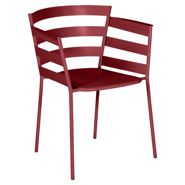 chaise metal design, chaise design, fauteuil de jardin, chaise metal, chaise fermob, fauteuil rouge