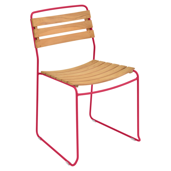 chaise surprising, chaise fermob, chaise bois et metal, chaise de jardin, chaise design, chaise bois et rose, guggenbichler