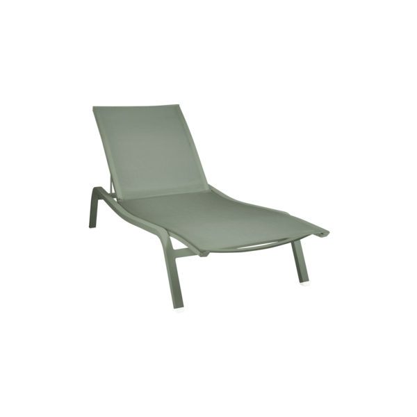 bain de soleil fermob, bain de soleil, chaise longue en toile, chaise longue fermob, chaise longue vert