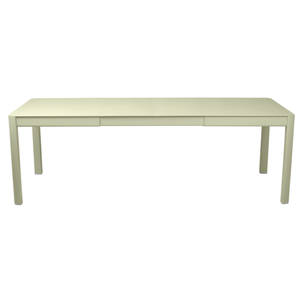 table de jardin vert, table metal allonge, table metal a rallonge, table metal rectangulaire, table fermob allonge