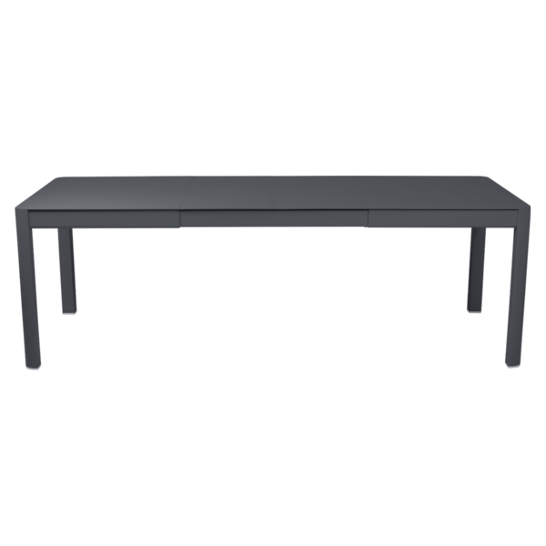 table de jardin noir, table metal allonge, table metal a rallonge, table metal rectangulaire, table fermob allonge