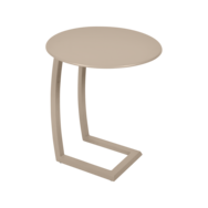table basse chaise longue beige, table basse aluminium, table basse bain de soleil