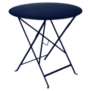 petite table metal, table de jardin fermob, table bistro, petite table pliante, table bleu