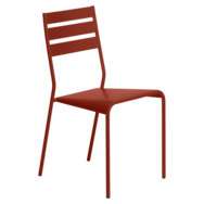 Chaise facto ocre rouge