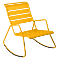 rocking chair metal, rocking chair fermob, rocking chair jardin, rocking chair jaune