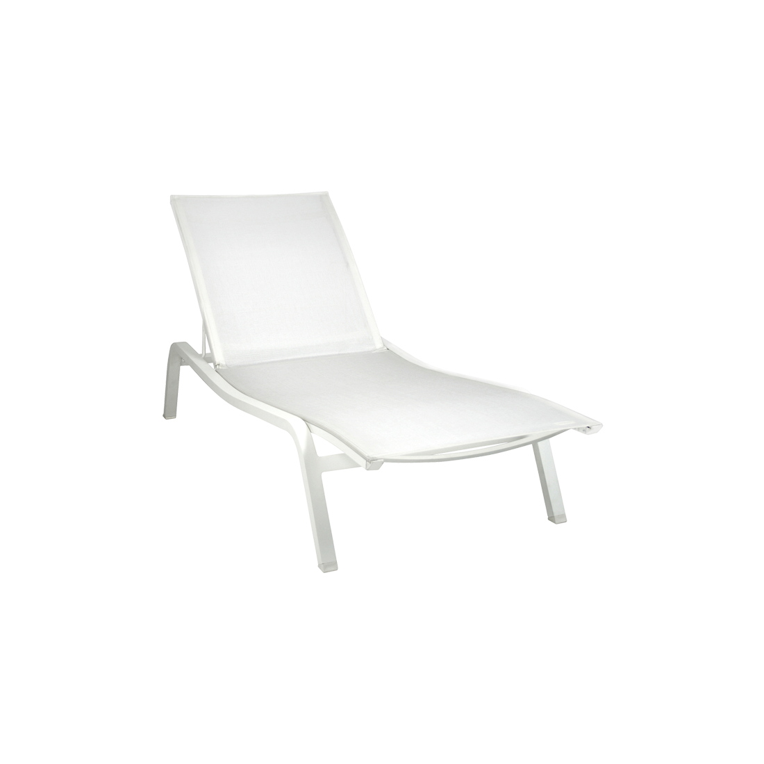 bain de soleil fermob, bain de soleil, chaise longue en toile, chaise longue fermob, chaise longue blanche