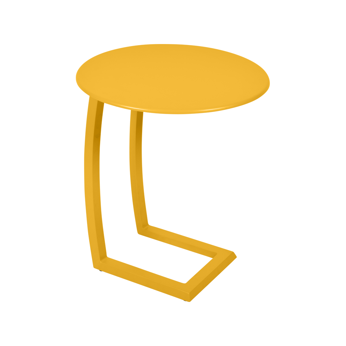 table basse chaise longue jaune, table basse aluminium, table basse bain de soleil