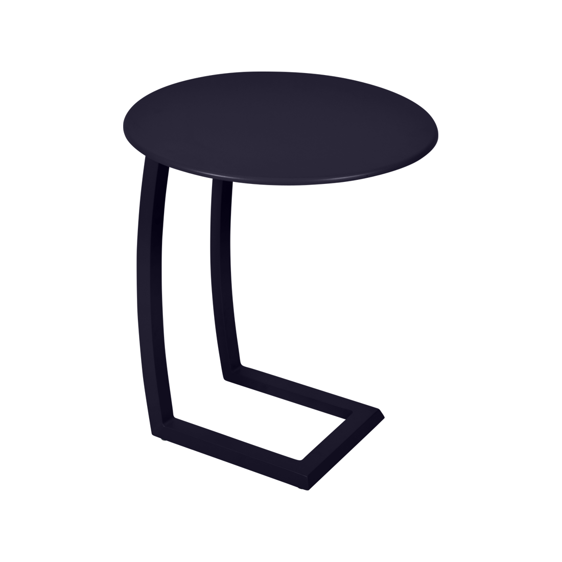 table basse chaise longue bleu, table basse aluminium, table basse bain de soleil