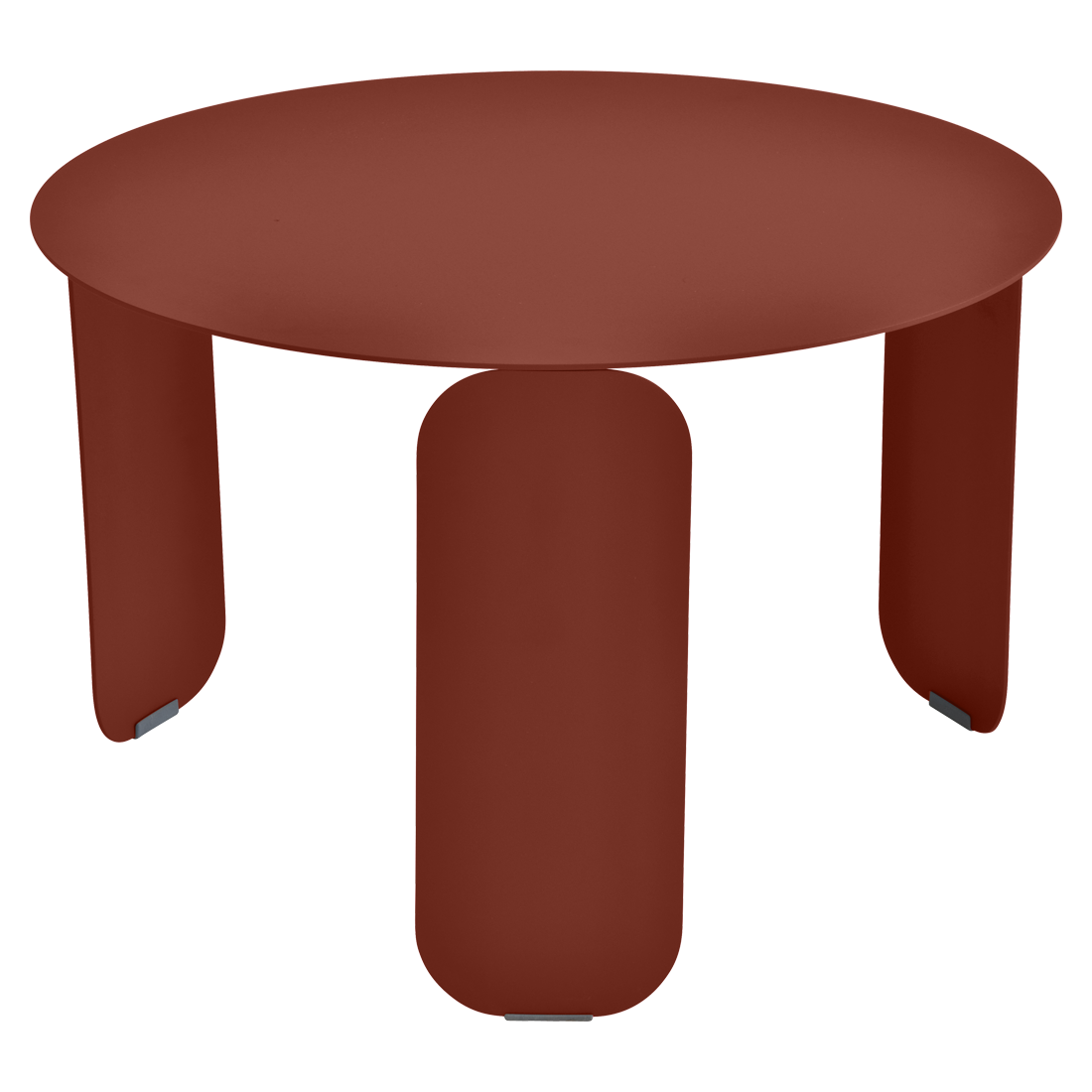Table basse Ø 60 cm bebop ocre rouge